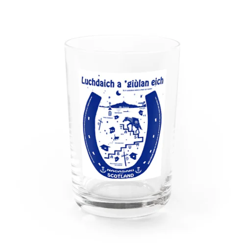 長崎の荷運び 対州馬 Scottland Water Glass