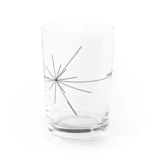 Voyager ロゴ（黒） Water Glass