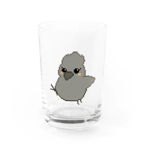 烏骨鶏ドット（歩行スタイル） Water Glass