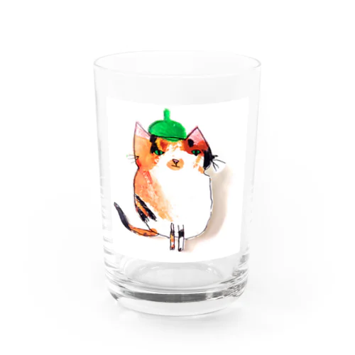 みどりぼうしねこ Water Glass