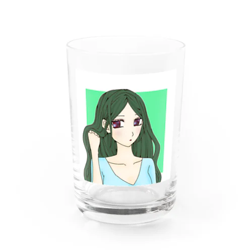 緑ロングさん Water Glass