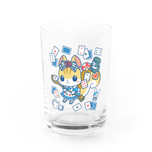 🐿デコりす アリス Water Glass