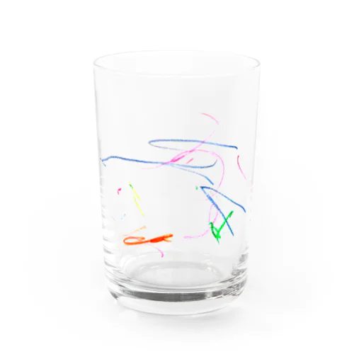 すあま初おえかき Water Glass