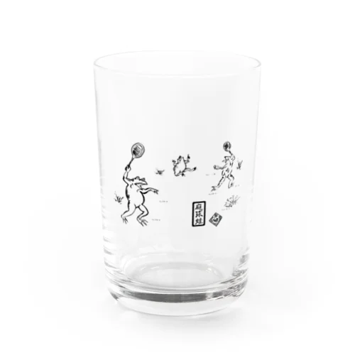 庭球蛙(前面文字あり) Water Glass