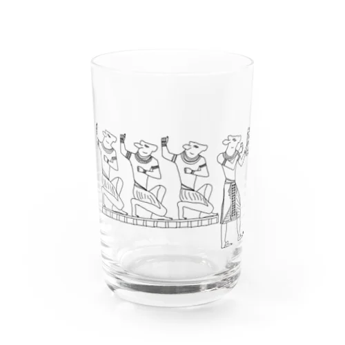 牛(エジプト壁画風) Water Glass