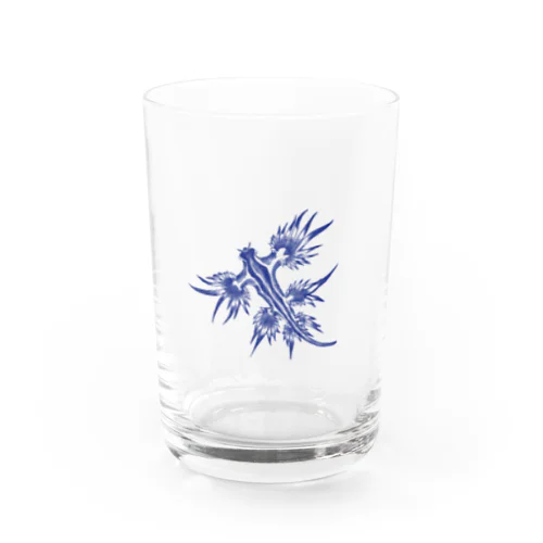 アオミノウミウシくん Water Glass