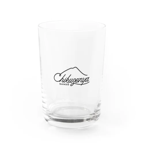 ちくぜんや山荘（黒文字） Water Glass