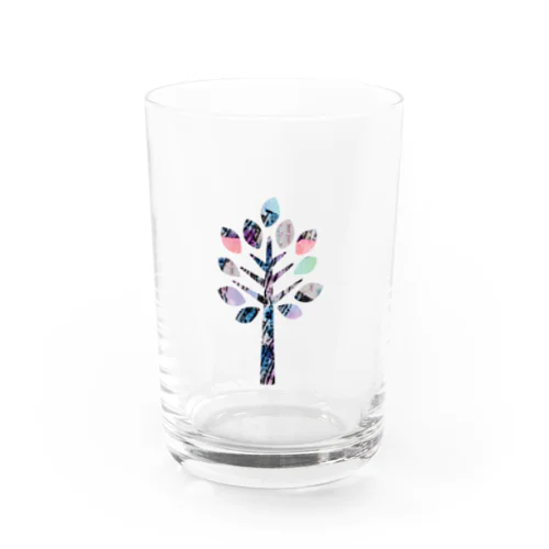 Colorful Tree Water Glass
