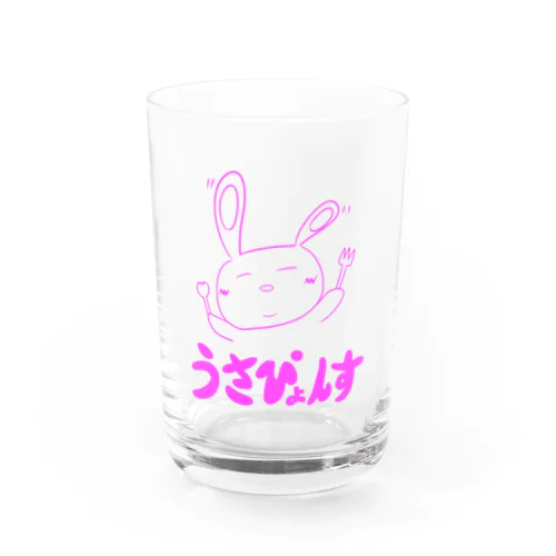 うさぴょんす【ピンク】 Water Glass