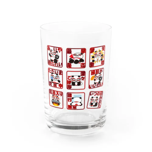 かぶきパンダ Water Glass