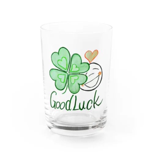 Good Luck Water Glass