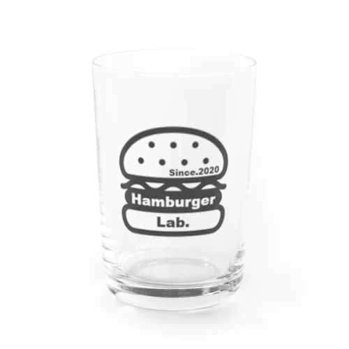 Hambuger Lab. Logo Water Glass