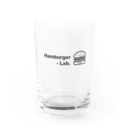 Hambuger Lab. Logo 3 Water Glass