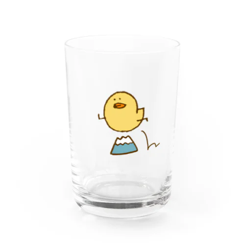 ひよこと富士山 Water Glass