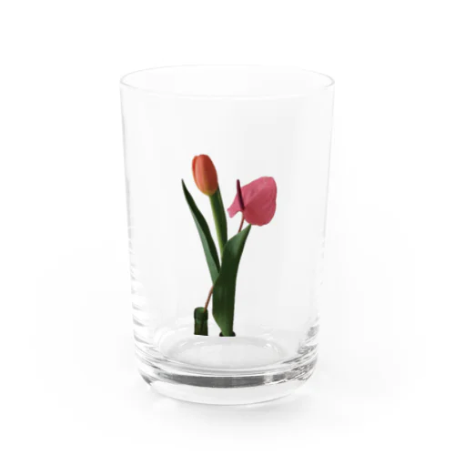 ∽ チューリップとアンスリウム ∽ Water Glass