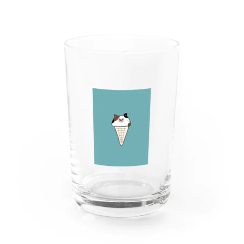 溶けねこ(ブルー) Water Glass