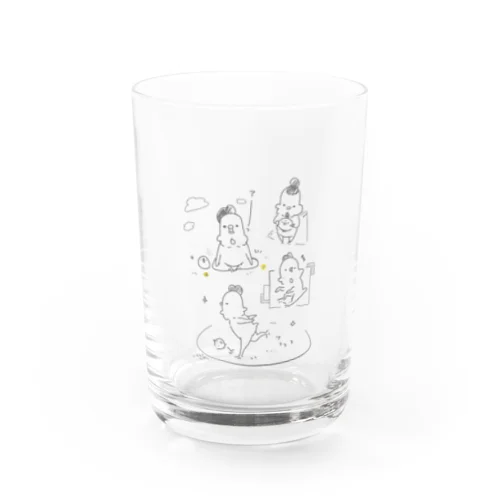 にわとりこけこ:ラフライフ Water Glass