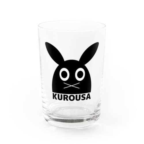 デザイナーズ黒ウサA Water Glass