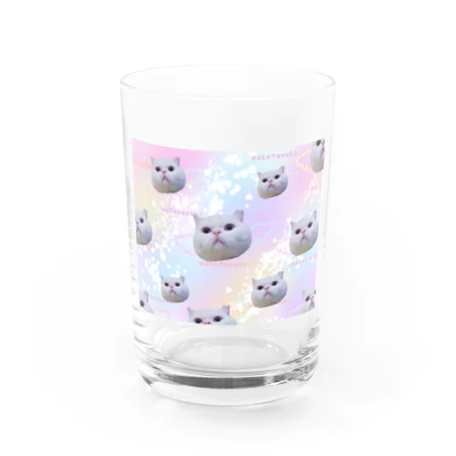 夢カワイイねこ天使（大群） Water Glass