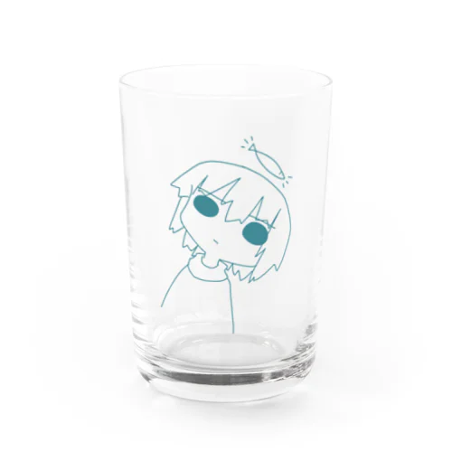 おさかな大活躍(目あり) Water Glass