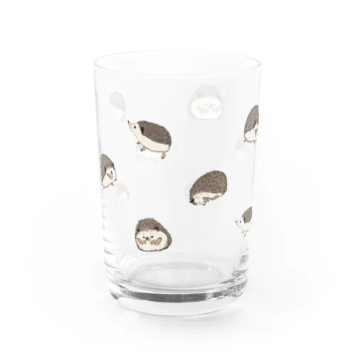 ハリネズミいっぱい Water Glass