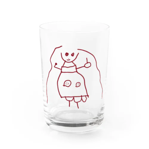 髪の長い少女 Water Glass