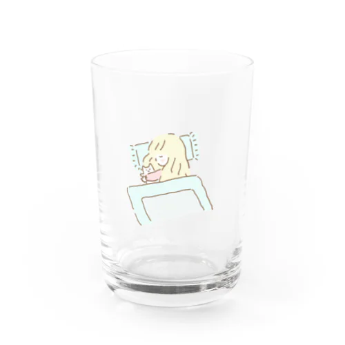 おやすみにゃんこ Water Glass