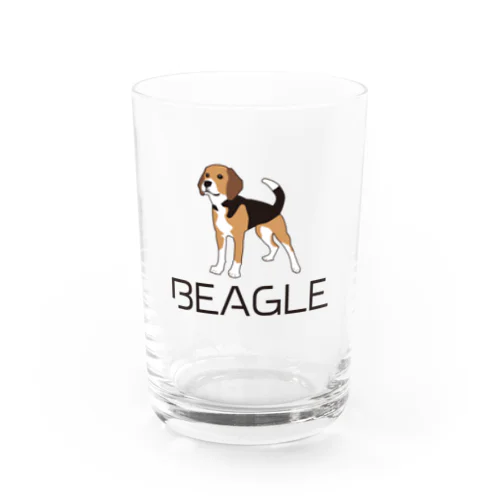 BEAGLEロゴ＆イラスト Water Glass