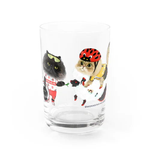 自転車屋さんな猫 Water Glass