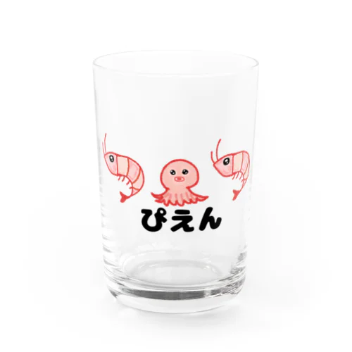 小エビちゃんとたこちゃんのぴえん Water Glass