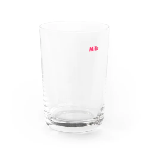 Milkロゴコップ Water Glass