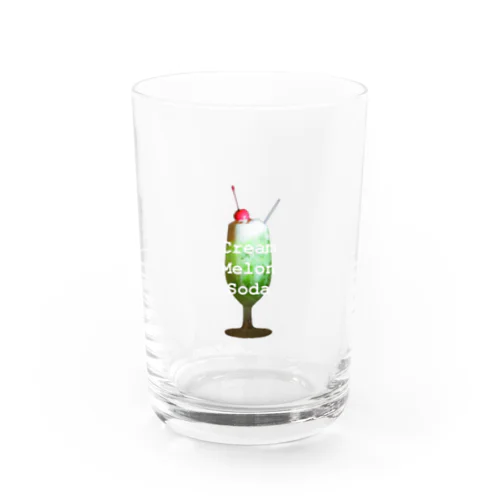 Cream Melon Soda Water Glass