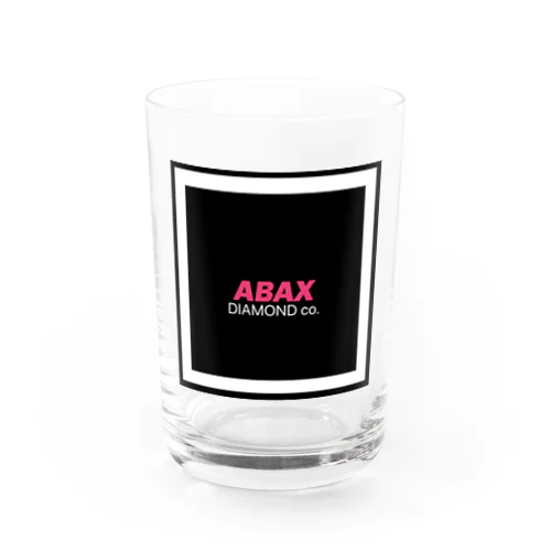 ABAX DIAMOND co. ホワイトsquareロゴ Water Glass