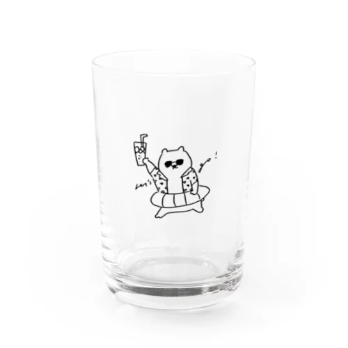 よくあそぶくま Water Glass