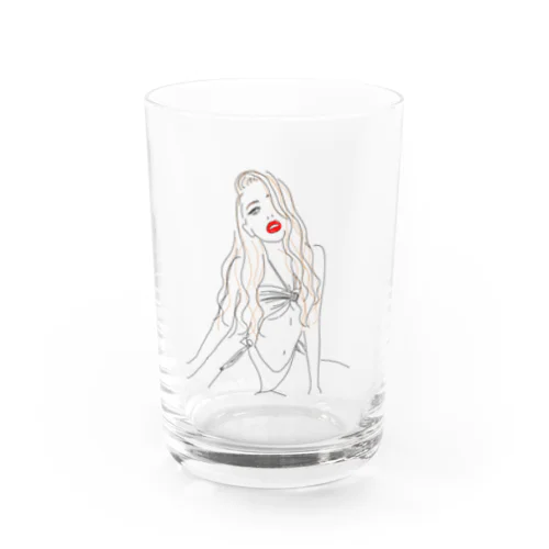 線画 Water Glass