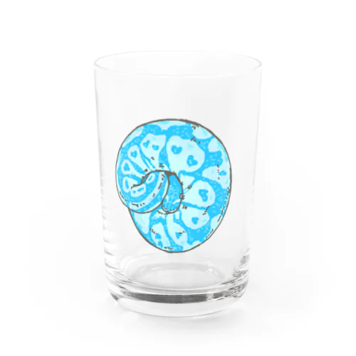 ブルーなボールパイソン Water Glass