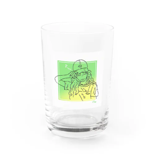 Summer Girl Water Glass