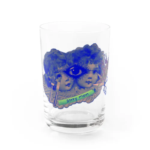 ママごめんね Water Glass