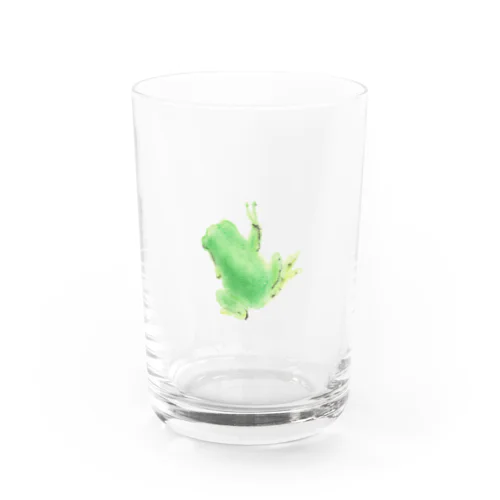 ひょっこり　アマガエルくん Water Glass