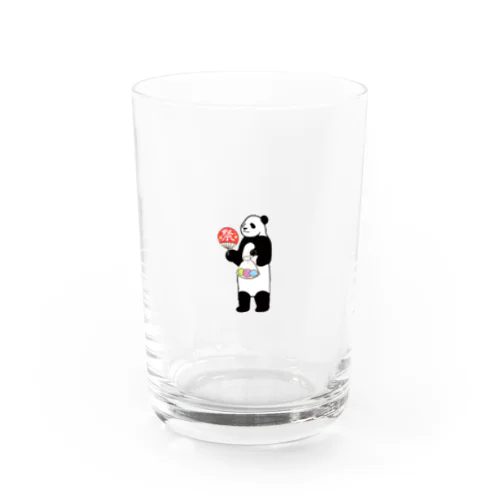 パンダの夏祭り Water Glass