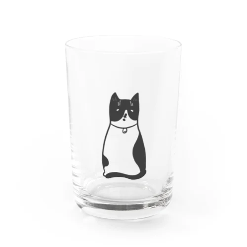 ハチワレ猫のフィガロ Water Glass