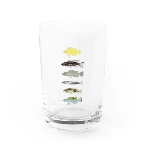 親保護下の稚魚 Water Glass