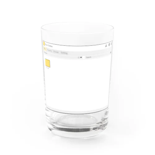 架空のOSのウインドウ・フォルダー画面 Water Glass