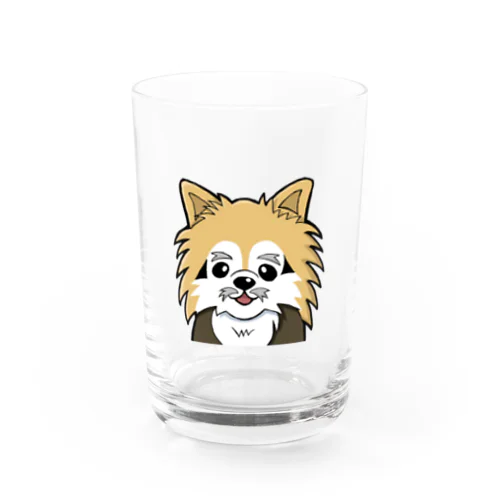 チワワのここじい（スタンダード） Water Glass