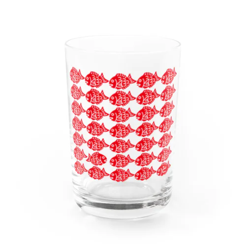 鯛いっぱい Water Glass