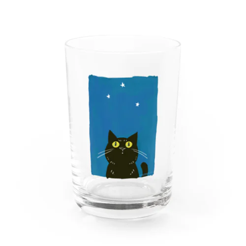 黒猫は夜空の星を数えて Water Glass