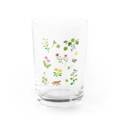 野の花といきもの Water Glass