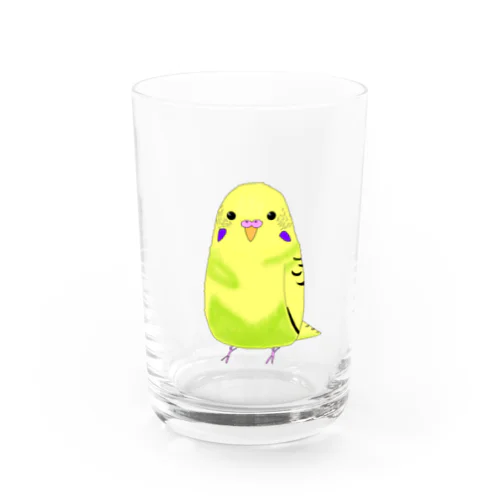 くりくりおめめのもふけいちゃん Water Glass