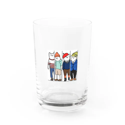 シャレくま集合 Water Glass