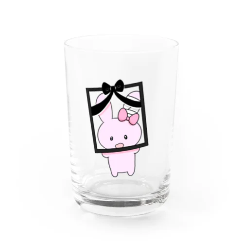 ぴえんの遺影うさちゃん Water Glass